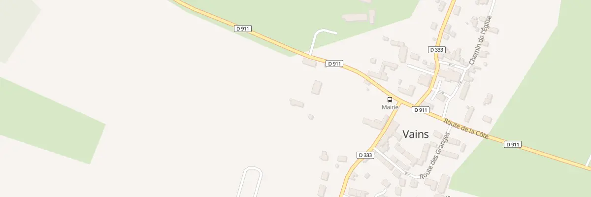 Plan du 11 Rte de la Côte à Vains