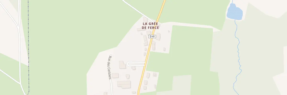 Plan du 5074 La Grée à Fercé