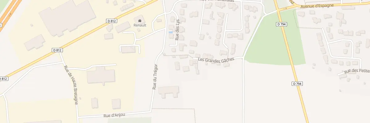 Plan du 9 Les Grandes Gâches à Saint-Aubin-du-Cormier