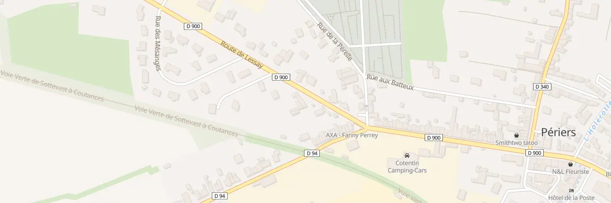 Plan du 4 Rte de Lessay à Périers