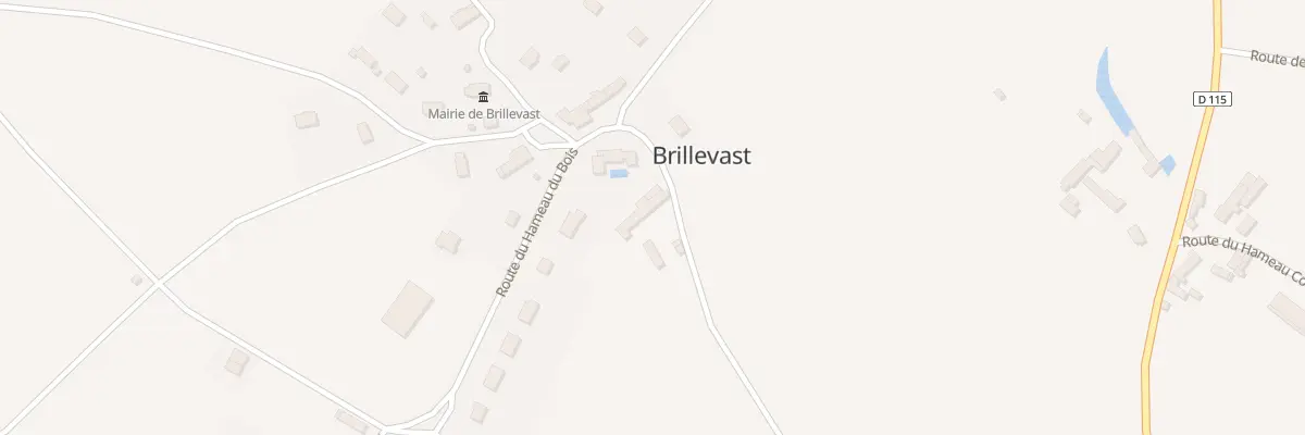 Plan du 2 Rte du Hameau es Fèvres à Brillevast
