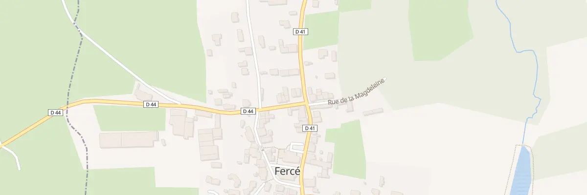 Plan du 2 Rue de la Salle Municipale à Fercé