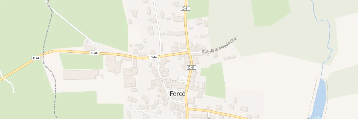 Plan du 3 Rue de la Salle Municipale à Fercé