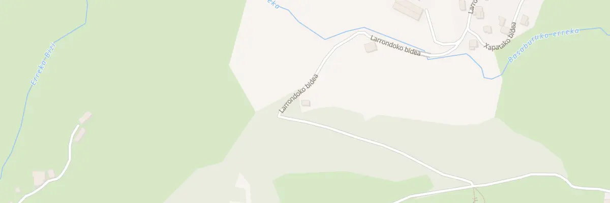 Plan du 875 Larrondoko bidea à Itxassou