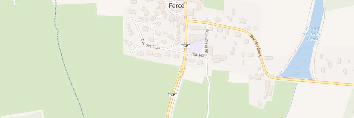 Plan du 1 Rue des Lilas à Fercé