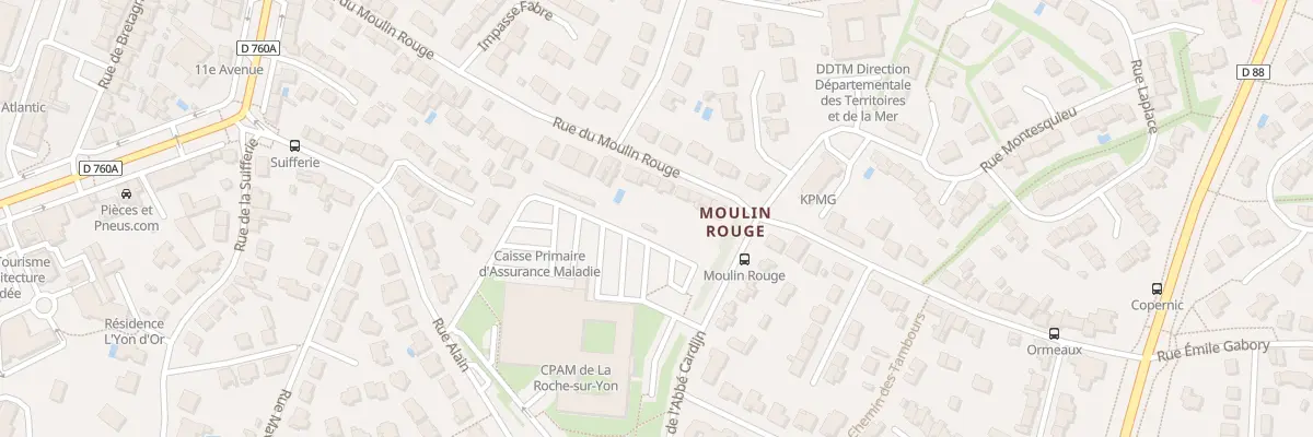 Plan du 66 Rue du moulin rouge à La Roche-sur-Yon
