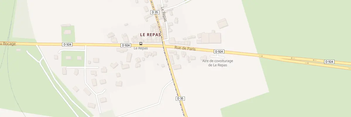 Plan du 5025 Le Repas Folligny à Folligny