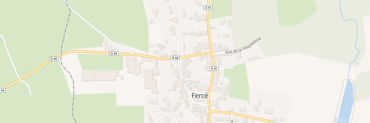 Plan du 5 Rue de la Salle Municipale à Fercé