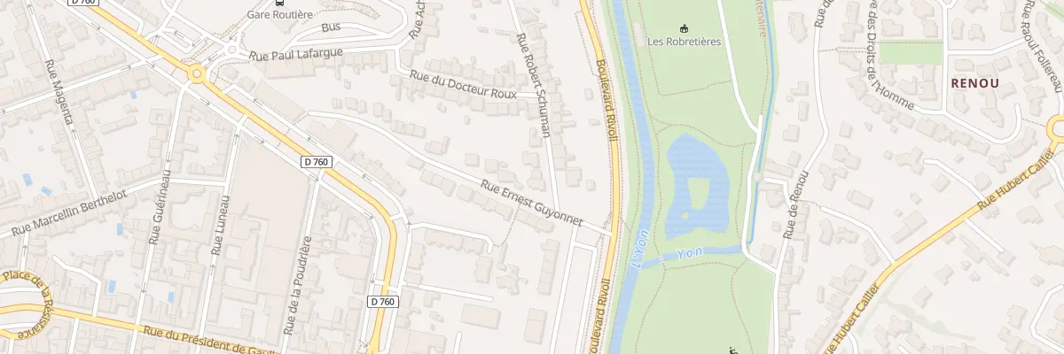 Plan du 5 Rue robert schuman à La Roche-sur-Yon