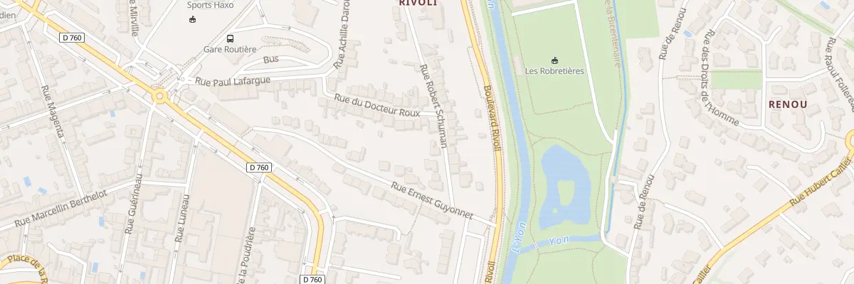 Plan du 28 Rue du docteur roux à La Roche-sur-Yon