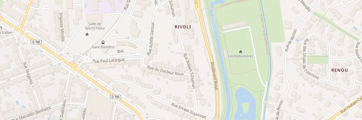 Plan du 19 Rue du docteur roux à La Roche-sur-Yon
