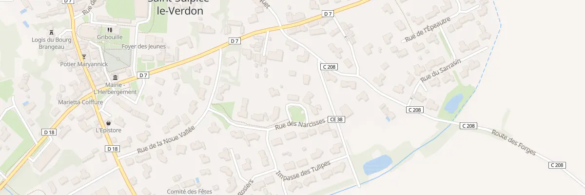 Plan du 9 Rue des Narcisses à Montréverd