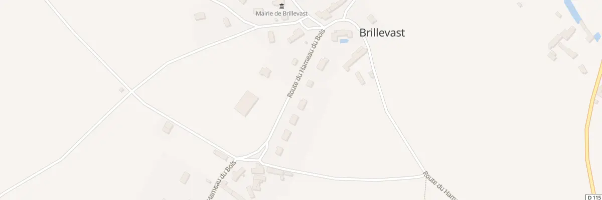Plan du 1A Rte du Hameau du Bois à Brillevast