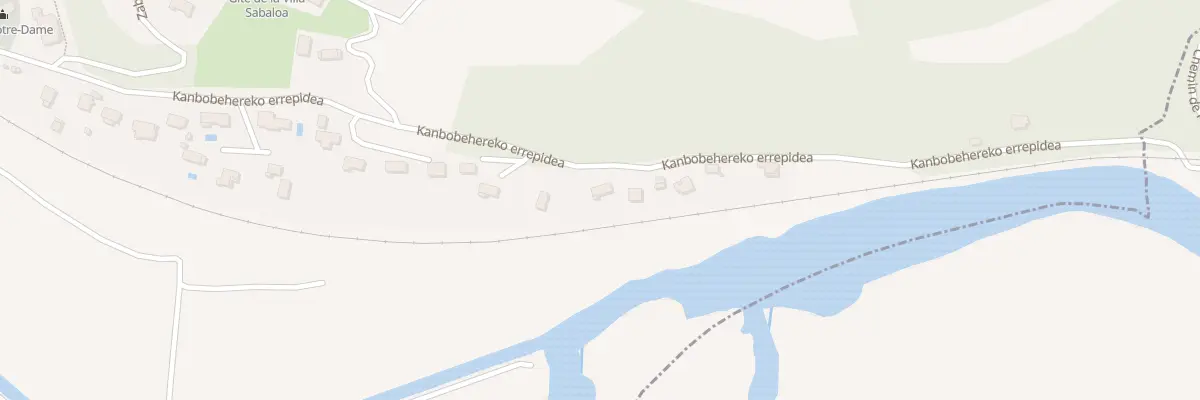 Plan du 548 Kanbobehereko errepidea à Halsou