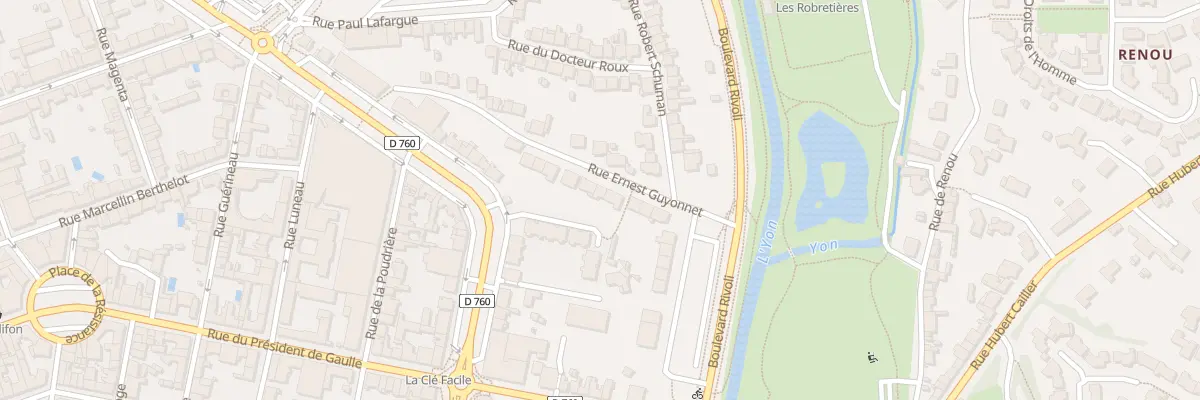 Plan du 42 Rue ernest guyonnet à La Roche-sur-Yon