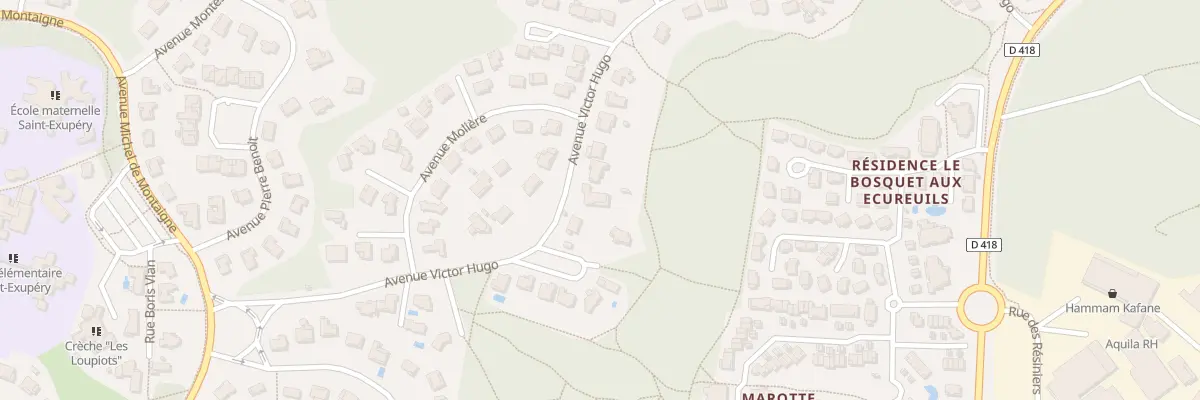 Plan du 2 Av Victor Hugo à Capbreton