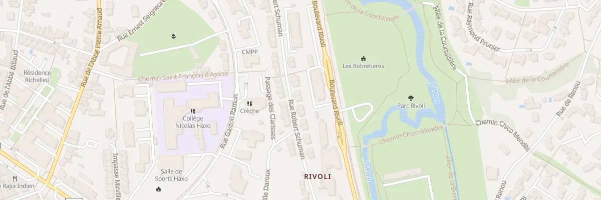 Plan du 74 Rue robert schuman à La Roche-sur-Yon