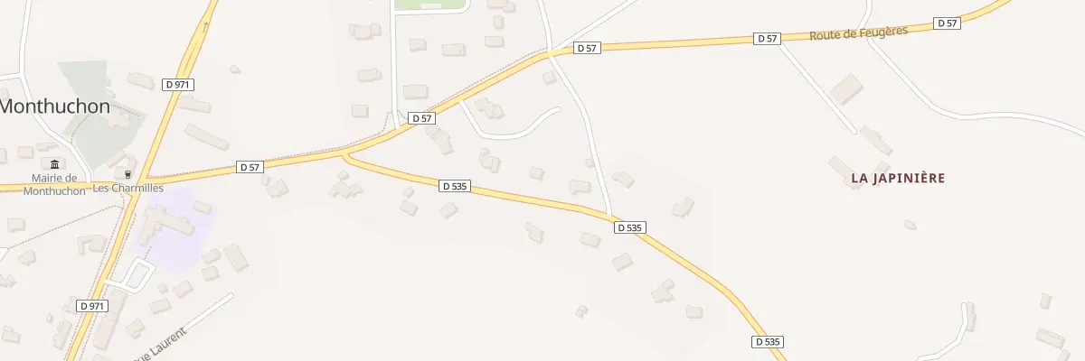 Plan du 7 Rte des Monts à Monthuchon