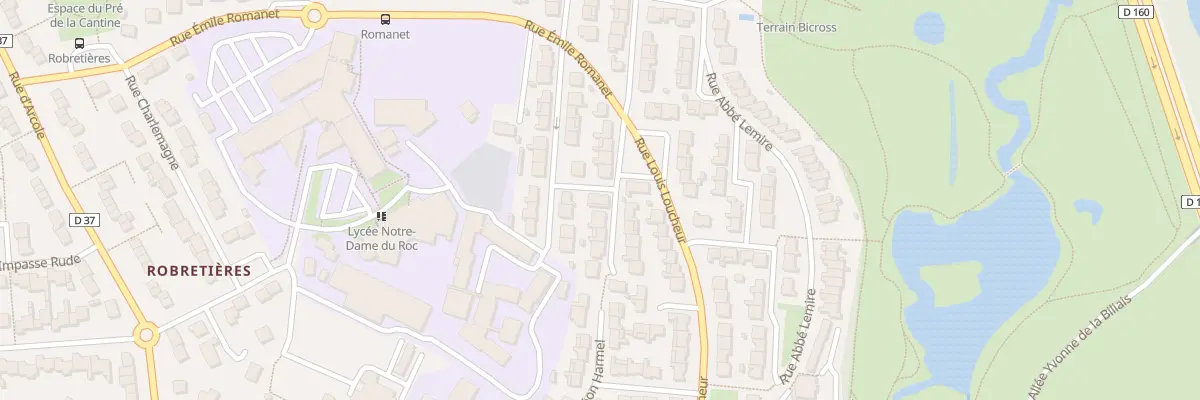 Plan du 1 Rue gandhi à La Roche-sur-Yon