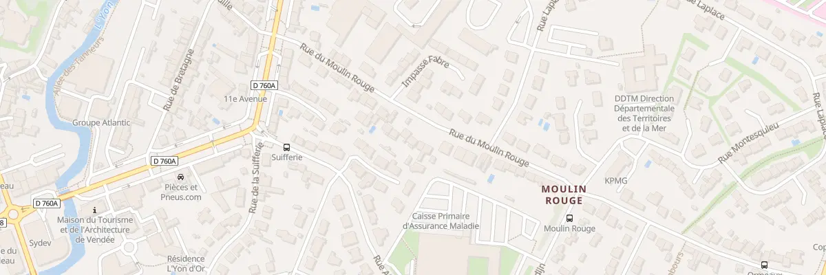 Plan du 40 Rue du moulin rouge à La Roche-sur-Yon