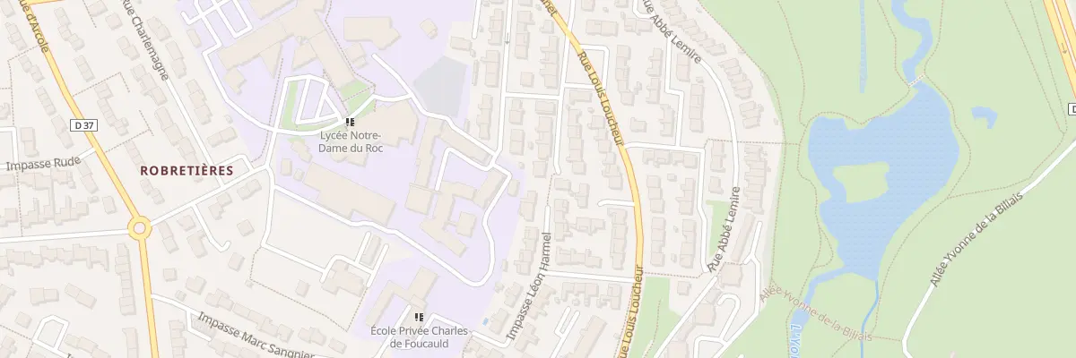 Plan du 16 Imp Ozanam à La Roche-sur-Yon