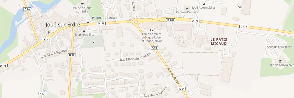Plan du 96 Rue du Stade à Joué-sur-Erdre