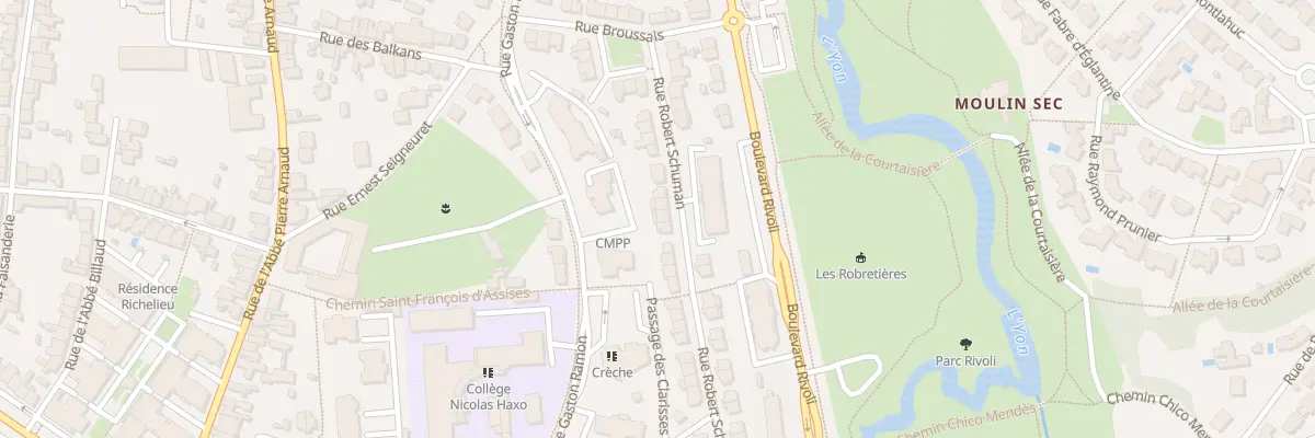 Plan du 93 Rue robert schuman à La Roche-sur-Yon