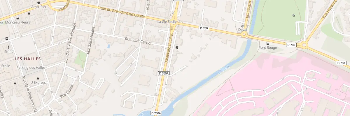 Plan du 51 Bd d’Italie à La Roche-sur-Yon