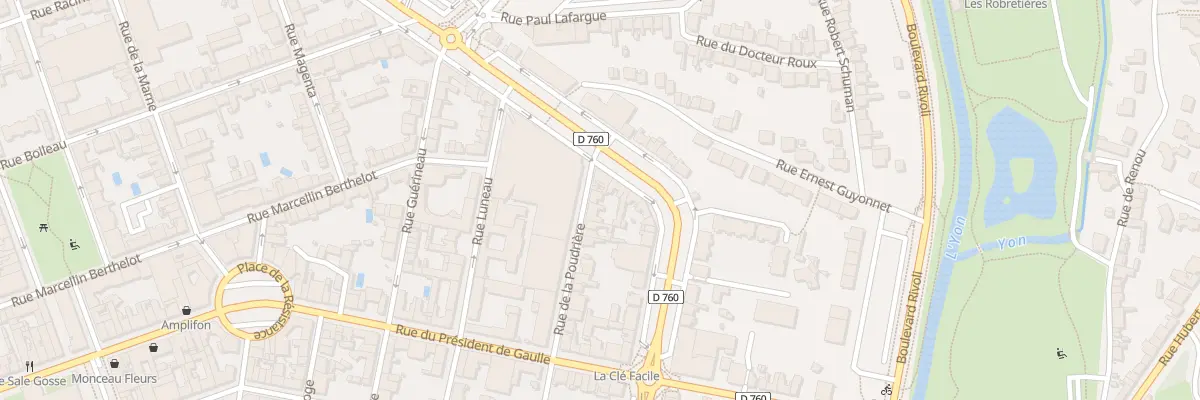 Plan du 22 Rue de la poudrière à La Roche-sur-Yon