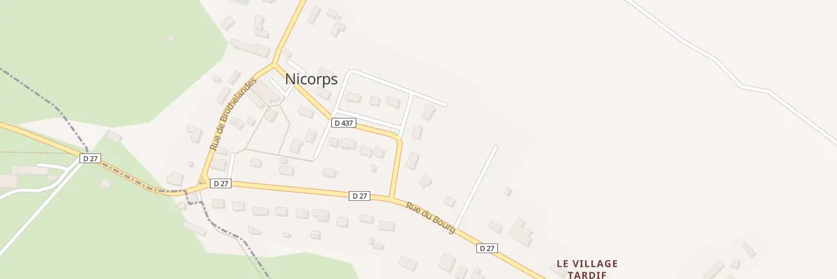 Plan du 13 Lot de la Forge à Nicorps