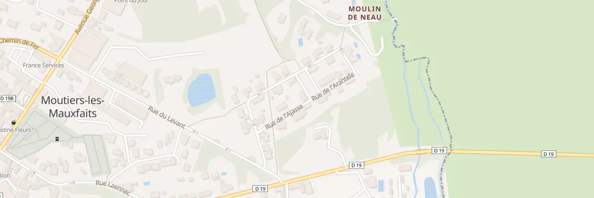 Plan du 5 Rue de l’Ajasse à Moutiers-les-Mauxfaits