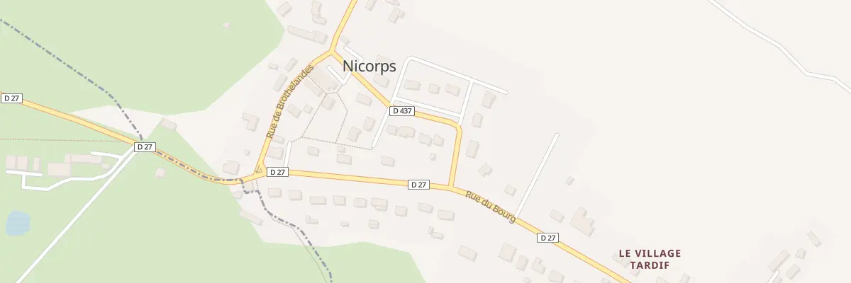 Plan du 12 Lot de la Forge à Nicorps