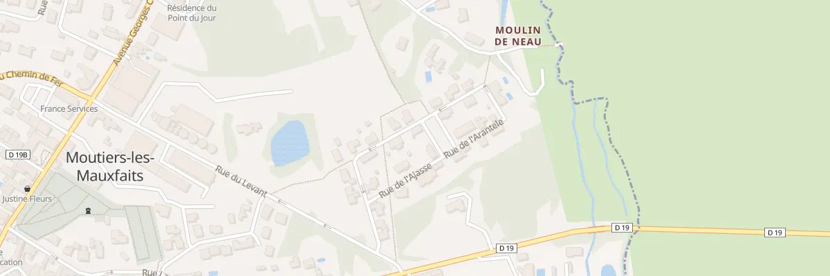 Plan du 14 Rue du Goupil à Moutiers-les-Mauxfaits