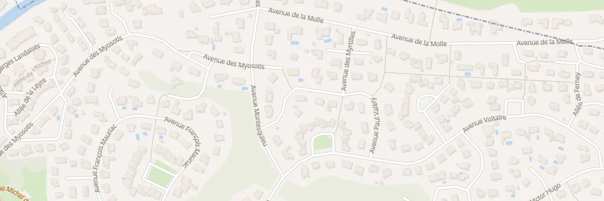 Plan du 15 Av Paul Valéry à Capbreton