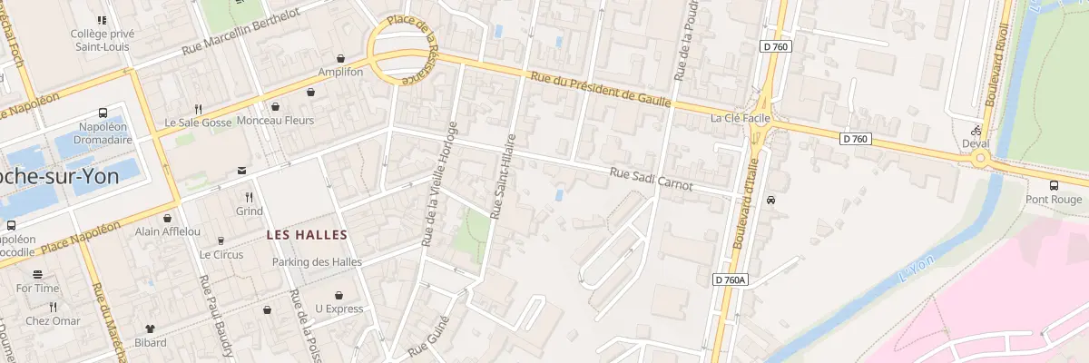 Plan du 72 Rue sadi carnot à La Roche-sur-Yon