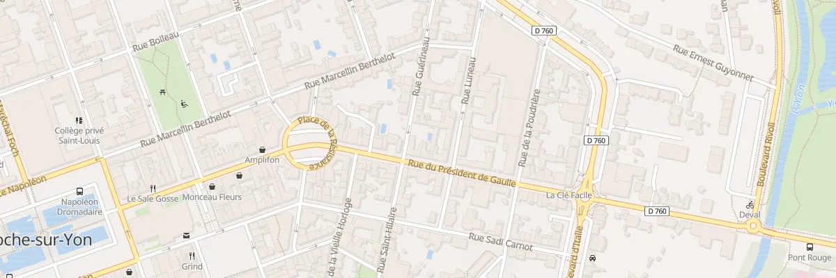 Plan du 71 Rue du Pdt de Gaulle à La Roche-sur-Yon
