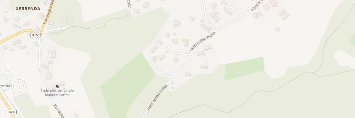 Plan du 39 Aireoneko bidea à Halsou