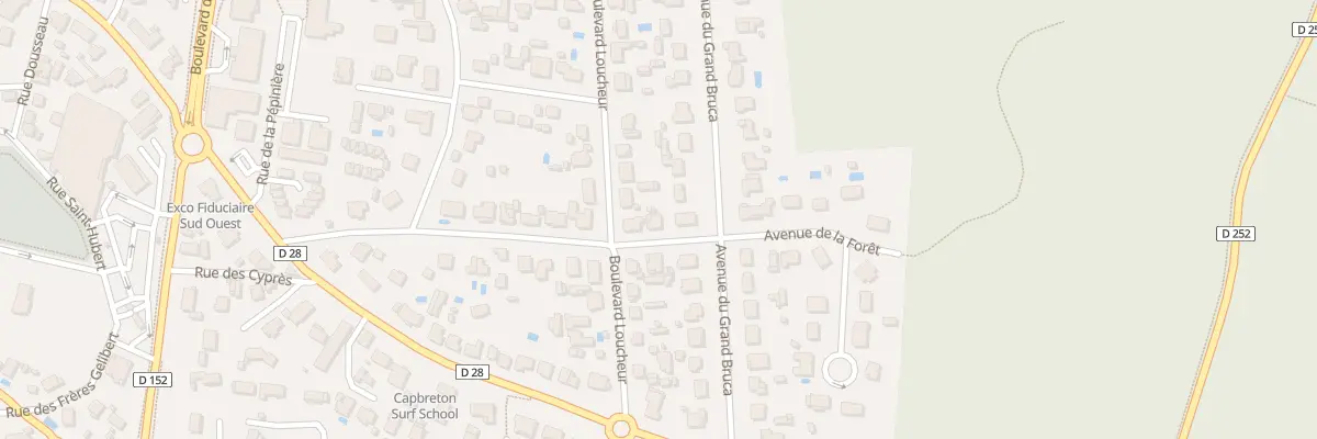 Plan du 13B Av de la Forêt à Capbreton