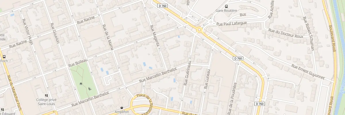 Plan du 6 Rue magenta à La Roche-sur-Yon