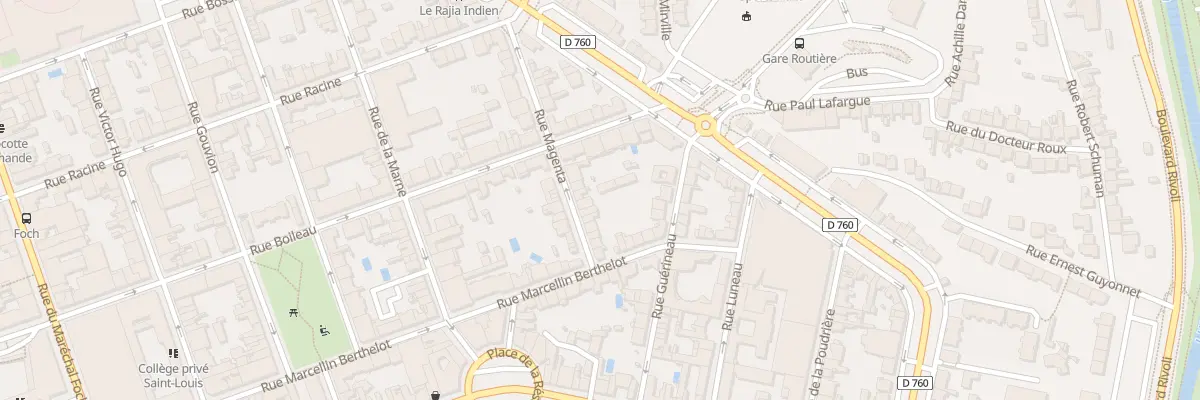 Plan du 10 Rue magenta à La Roche-sur-Yon