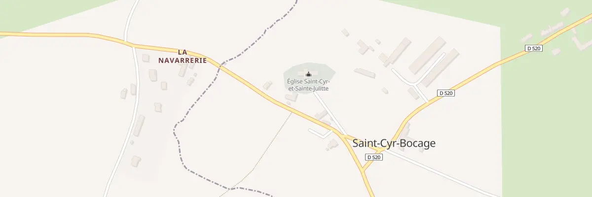 Plan du 6 Pl de la Mairie à Saint-Cyr-Bocage
