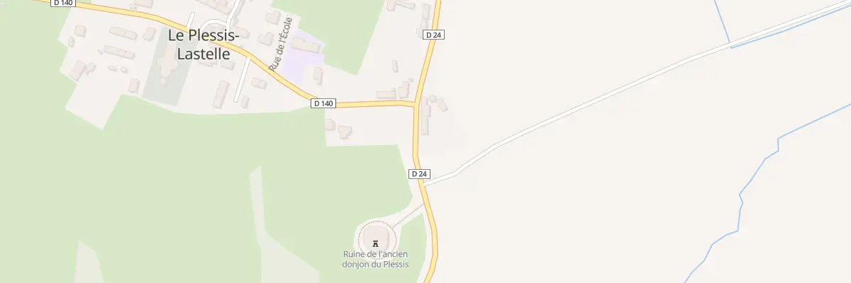 Plan du 1 Rue du Donjon au Plessis-Lastelle