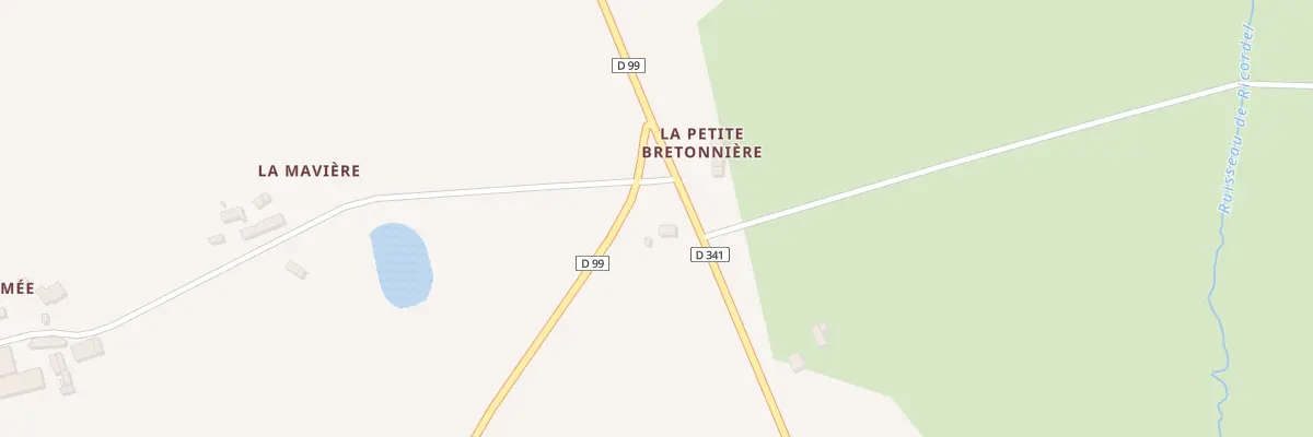 Plan du 5325 Les Bregeons à Essé