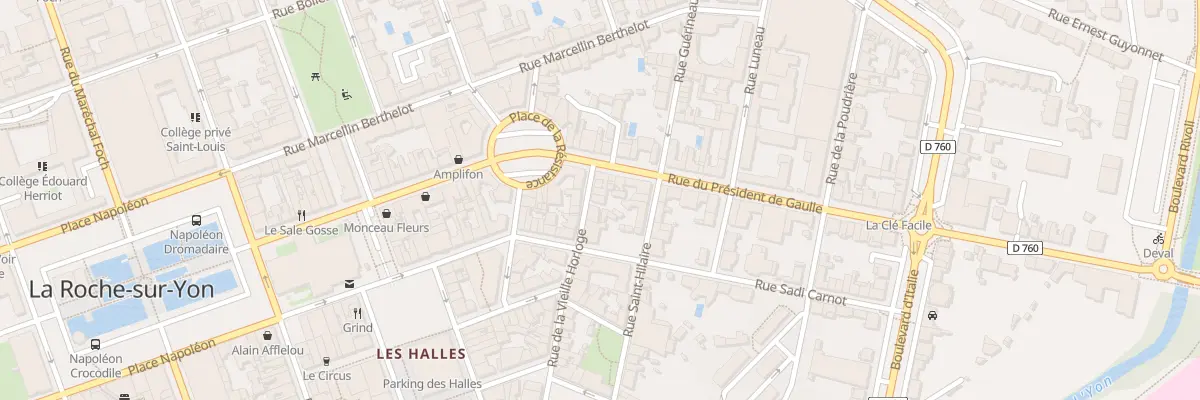 Plan du 7 Rue de la vieille horloge à La Roche-sur-Yon
