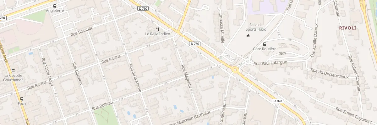 Plan du 28 Rue magenta à La Roche-sur-Yon