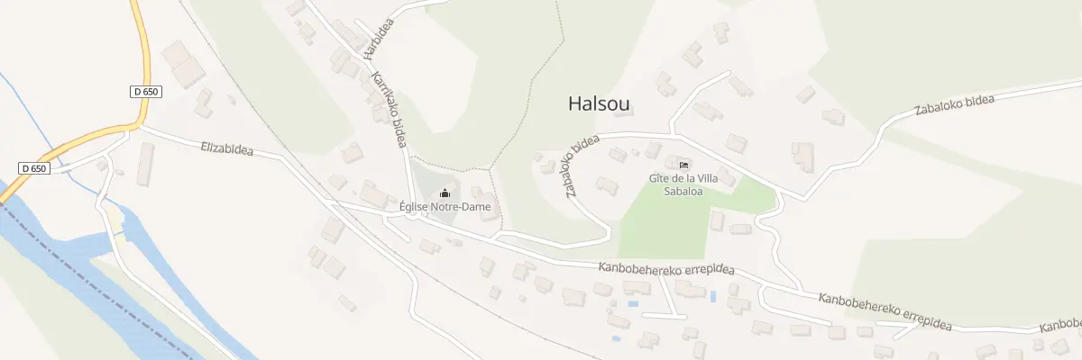 Plan du 171 Zabaloko bidea à Halsou