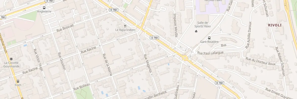 Plan du 30 Rue magenta à La Roche-sur-Yon