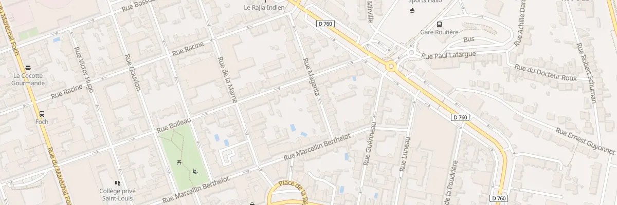 Plan du 15 Rue magenta à La Roche-sur-Yon