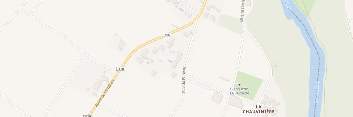 Plan du 2 Rue du prineau à Château-Thébaud