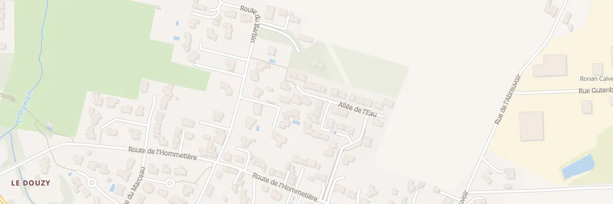 Plan du 1 Imp du Ruisseau à Vieillevigne